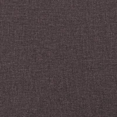 Bed met matras "Dover" stof donkerbruin 140x190 cm