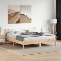 Bedframe zonder matras massief grenenhout 200x200 cm - thumbnail