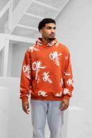 Off The Pitch Off-Mark Hoodie Heren Oranje/Wit - Maat S - Kleur: WitOranje | Soccerfanshop - thumbnail