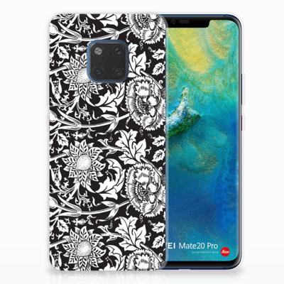 Huawei Mate 20 Pro | TPU Case | Black Flowers Huawei Mate 20 Pro | TPU Case | Black Flowers