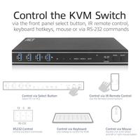 ACT 2-Poorts Dual HDMI 4K@60Hz KVM switch. USB 3.2 Gen1 (USB 3.0) - thumbnail