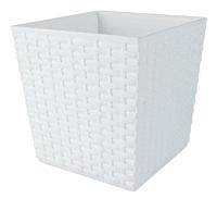 Bloempot BALI vierkant 16,5 cm Wit - thumbnail