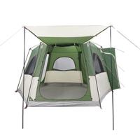 VidaXL Autotent 4-persoons waterdicht groen - thumbnail