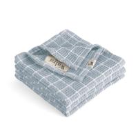 Walra Vaatdoek Dry with Cubes Jeans Blauw - 3 stuks - thumbnail