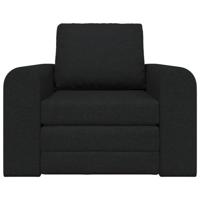 Slaapbank Zwart 98 x 71 x 83 cm Stof - thumbnail