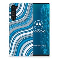 Motorola Edge TPU bumper Waves Blue - thumbnail