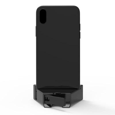 2 in 1 geluid versterker Dock spreker ABS-telefoonhouder staan voor iPhone iPad Samsung andere Smartphones (zwart)