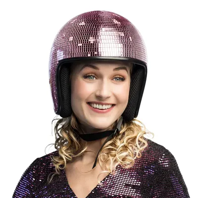 Disco Helm 80s Roze
