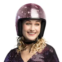 Disco Helm 80s Roze - thumbnail