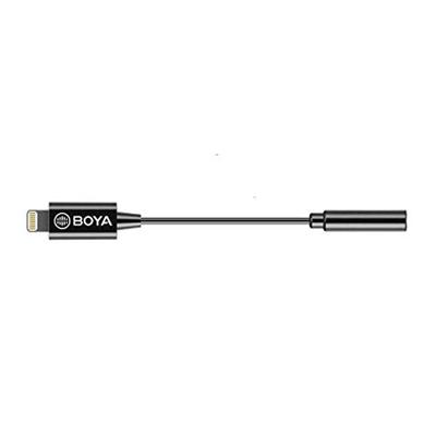 Boya BY-K3 3.5mm Female TRRS to Male lightning adapter cable Boya BY-K3 3.5mm Female TRRS to Male lightning adapter cable