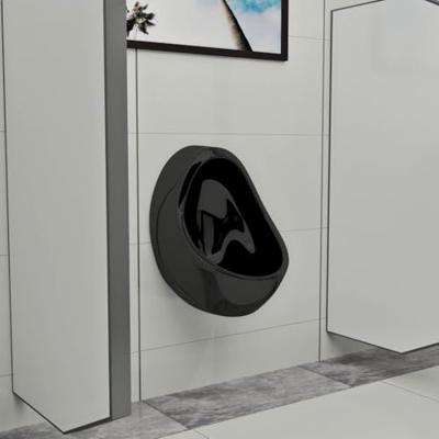 Wandurinoir met spoelklep keramiek zwart Wandurinoir met spoelklep keramiek zwart
