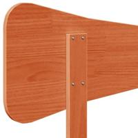 Hoofdbord 100 cm massief grenenhout wasbruin - thumbnail