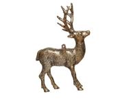 Decoris kersthanger plastic hert truffel 14cm - 1 stuk - thumbnail