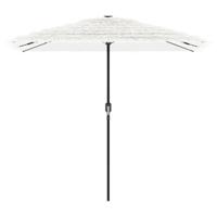 Parasol met stalen paal 248x248x248 cm wit - thumbnail