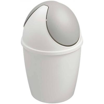 Sunware Tafelafvalemmer met Swingdeksel 1.5L Wit/Zilver Sunware Tafelafvalemmer met Swingdeksel 1.5L Wit/Zilver