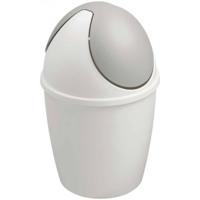 Sunware Tafelafvalemmer met Swingdeksel 1.5L Wit/Zilver - thumbnail