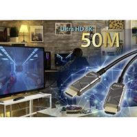 SpeaKa Professional SP-8821972 HDMI-kabel HDMI Aansluitkabel HDMI-A-stekker, HDMI-A-stekker 50.00 m Zwart 8K UHD - thumbnail