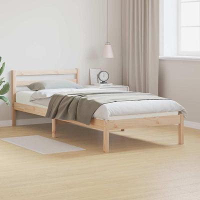 Bedframe Bruin 208.6 x 157.6 x 69.4 cm Massief grenenhout