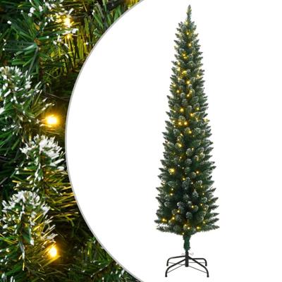 VidaXL Kunstkerstboom smal met 150 led's 120 cm