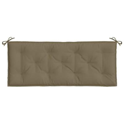 VidaXL Tuinbankkussens 2 st 120x50x7 cm stof gemêleerd taupe VidaXL Tuinbankkussens 2 st 120x50x7 cm stof gemêleerd taupe