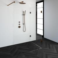 Sanituba Complete Profielloze Inloopdouche Reversed 100x140cm koper - thumbnail