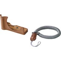 SmallRig 5432 Leather Half Case Kit for Canon EOS R50 V (Brown) - thumbnail