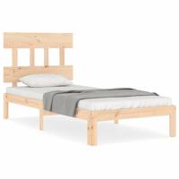 Bedframe zonder matras massief grenenhout 90x200 cm - thumbnail