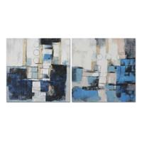 Schilderij DKD Home Decor Abstract Modern 100 x 2,8 x 100 cm (2 Stuks) - thumbnail