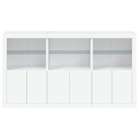 Dressoir met LED-verlichting 181,5x37x100 cm wit - thumbnail