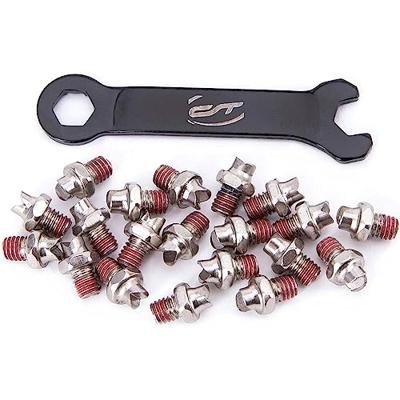 CONTEC mtb pedaal pins "r-pins+" ct pedal pins r-plus steel silver 20pcs in.key
