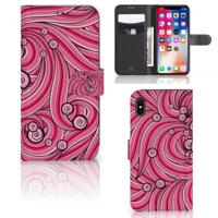 Apple iPhone Xs Max Hoesje Swirl Pink - thumbnail
