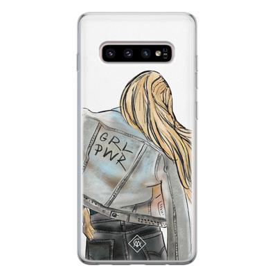 Samsung Galaxy S10 siliconen hoesje - GRL PWR