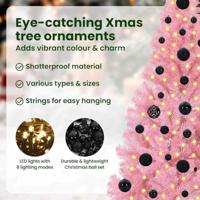 VidaXL Kunstmatig voorverlicht kerstboom met 150 led roze 120 cm pvc - thumbnail