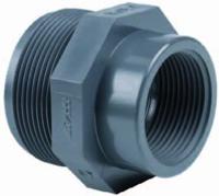 Effast Soknippel 2'' Buitendraad x 1½'' Binnendraad - PVC Hoge Druk voor Vijvers en Pijpleidingen - thumbnail