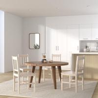 Eetkamerstoelen 4 st grenenhout - thumbnail