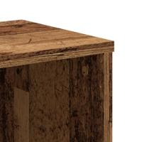 Boekenkast 50x25x105 cm bewerkt hout oud houtkleurig - thumbnail