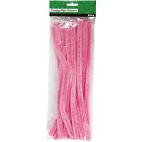 Creativ Company Chenille, l: 30 cm, dikte 15 mm, roze, 15 stuk/ 1 doos - thumbnail