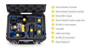 B&W outdoor.cases outdoor koffer voor DJI Osmo Pocket 3 Creator Combo, zwart - thumbnail