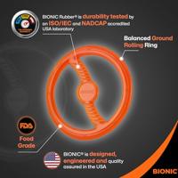 Hondenspeelgoed - BIONIC - Toss-N-Tug Ring - Alle hondenmaten - Ultraduurzaam rubber - Lood-, BPA- en ftalaatvrij - thumbnail