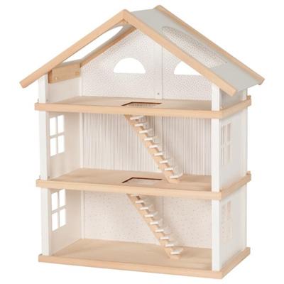 Goki houten poppenhuis modern living met 3 verdiepingen Goki houten poppenhuis modern living met 3 verdiepingen