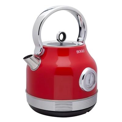 SOGO Human Technology Waterkoker Snoerloos, Oververhittingsbeveiliging, CoolTouch-behuizing Aantal/Volume: 1.8 l Rood (metallic)