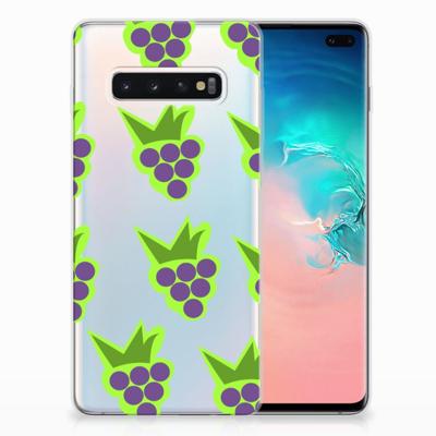 Samsung Galaxy S10 Plus | Siliconen Case | Druiven