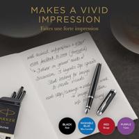 Inktpatroon Parker Quink mini tbv Parker esprit zwart pak à 6 stuks - thumbnail