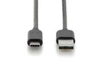 ASSMANN Electronic AK-300148-030-S 3m USB C USB A Mannelijk Mannelijk Zwart USB-kabel - thumbnail