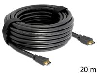 Delock 83452 Kabel High Speed HDMI met Ethernet - HDMI A male > HDMI A male 20 m - thumbnail