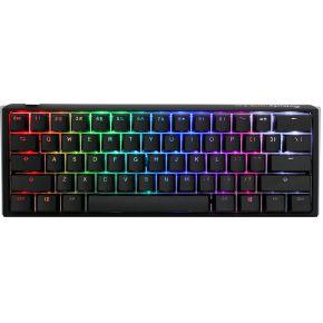 Ducky one 3 classic mini rgb mechanisch toetsenbord (zwart, us lay-out (qwerty), cherry mx silent red, 60%, rgb led, double-shot pbt, hot-swappable, quack mechanics)