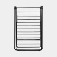 Brabantia hangon droogrek 25 meter met stang matt black - thumbnail