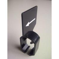 Maataanduider met pijl zwart zonder maat - thumbnail