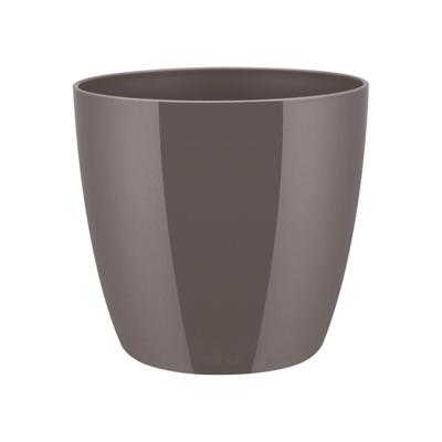 Elho brussels diamond bloempot rond 14 cm oyster pearl - thumbnail