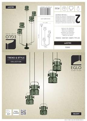 Stars of Light HanglampHilcott zwart - 39856